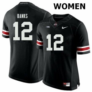 Women's Ohio State Buckeyes #12 Sevyn Banks Black Nike NCAA College Football Jersey Hot Sale IRC7044UR